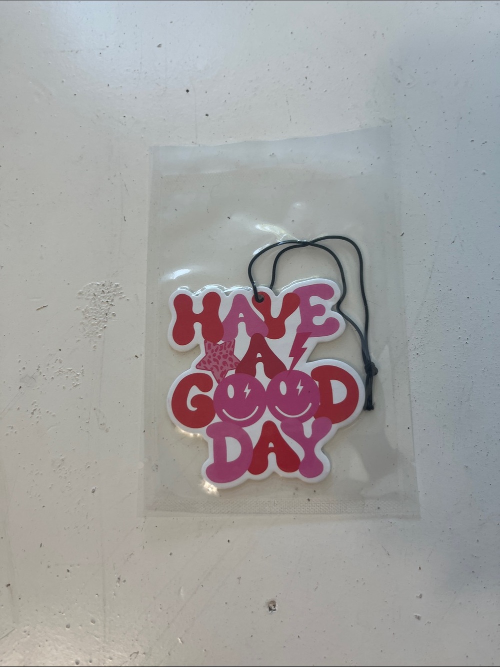 Amazon Purple Have A Good Day Car Air Freshner Rearview Mirror Hanger Decor